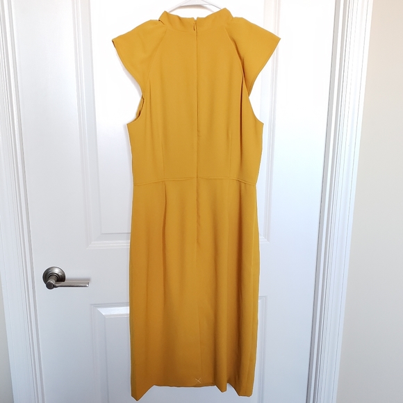 (Tall) NWT J.Crew Ruffle-Front Crepe Sheath Dress - Picture 3 of 11